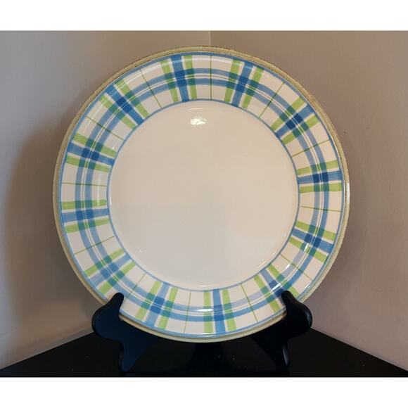 No longer available Lenox SOUTHERN GATHERINGS Plaid Dinner Plate 11 1/4" Diamete - Picture 5 of 7